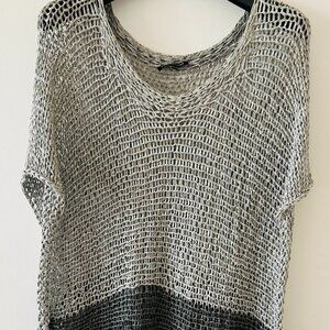 Eileen Fisher Two Tone Open Twist Tunic - Size L